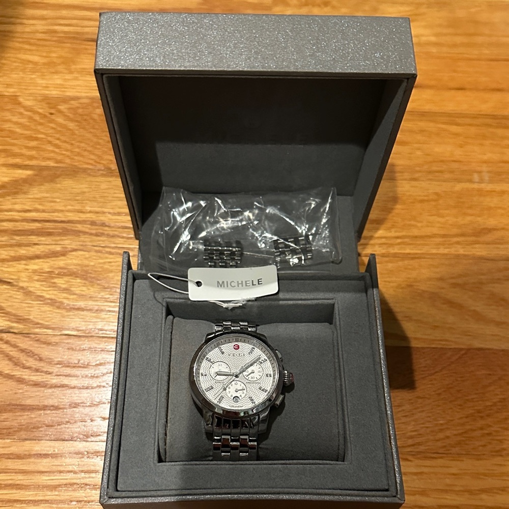 Michele Silver Women's Watch